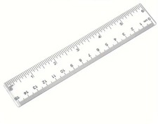 6 Inch Clear Ruler Light - 15 Centimeter/Inch...