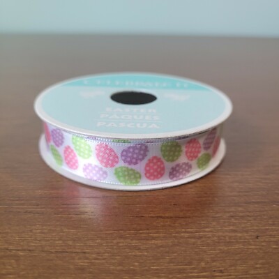 Celebrate It Easter Egg Ribbon 5/8'' 3yd spool 15.8mm 2.7m New Sealed