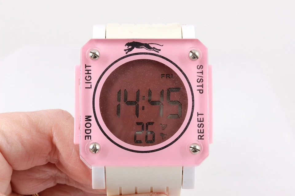 RELOJ PULSERA PUMA MONTRES CARLO ROSA CUADRADO DIGITAL CRONÓGRAFO WR 29002 5006 7097 Foto 2 de 4