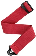 D'Addario Auto Lock Poly Propylene Guitar Strap Red, PWSAL401