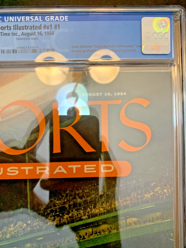 Sports Illustrated 1954 #V1#1 Time Inc. 16 de agosto 1954 CGC 8,0 páginas blancas Foto 3 de 4
