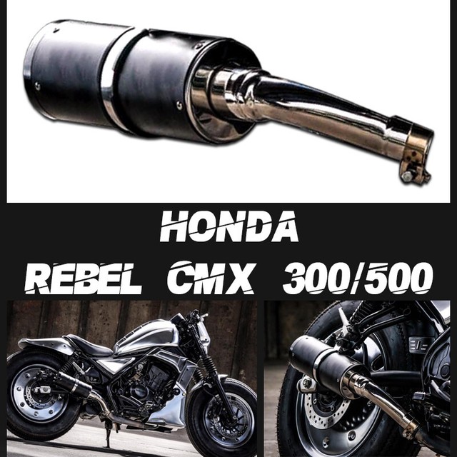 EXHAUST SYSTEM PIPE MUFFLER SLIP ON CUSTOM FOR HONDA REBEL CMX 300 500