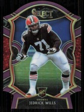 2020 Select  Purple Concourse Die Cut  Jedrick Wills  Rookie Card RC #90  Browns