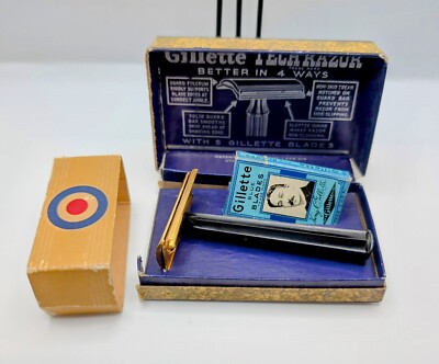 Gillette TechRazor Gold & Black Original Box New 