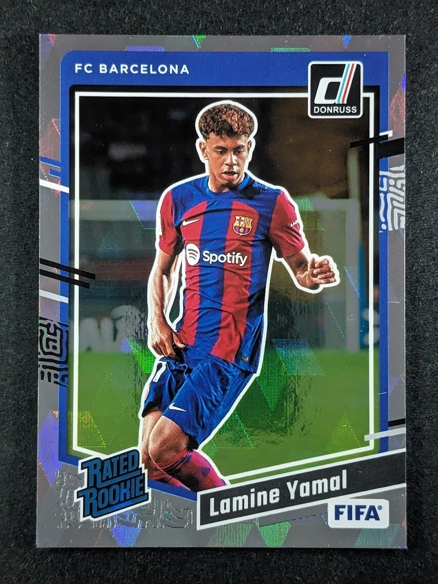 2023-24 Panini Donruss LAMINE YAMAL Rated Rookie Cubic Parallel SP #177