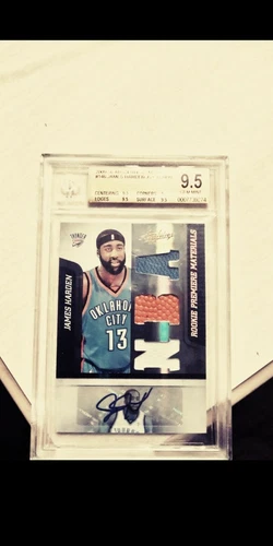 2009-10 Absolute Memorabilia #146 James Harden JSY AU /499 RC BGS 9.5 (Gem Mint)