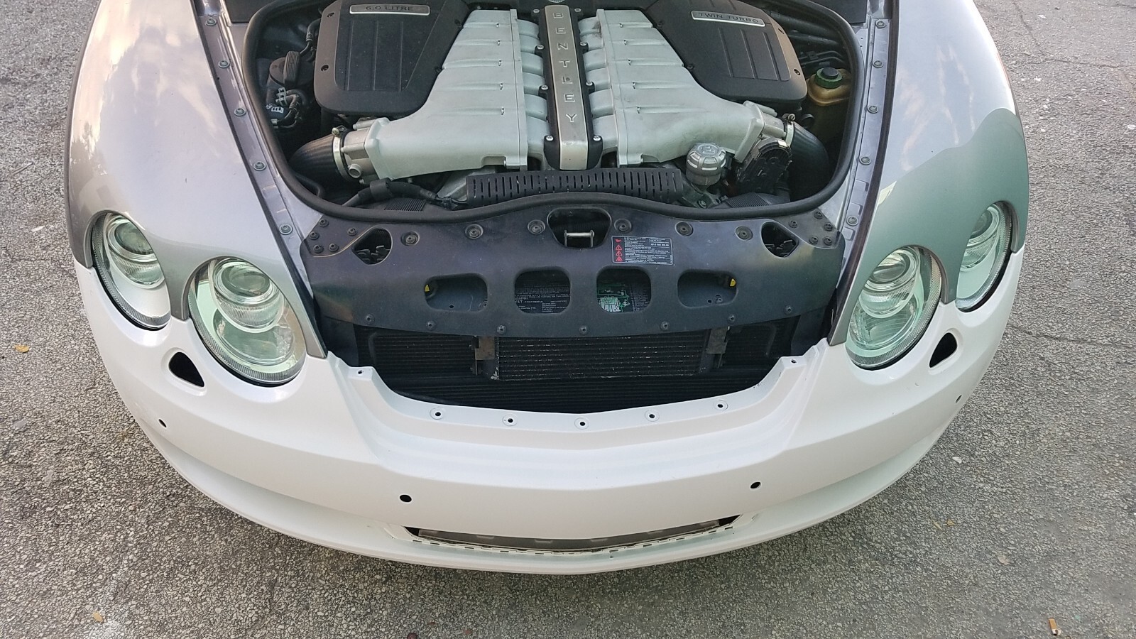 Bentley Continental Spur Sedan 2005-08 Factory Style Front Bumper PAINTED BLACK