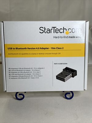 StarTech USBBT2EDR4 - USB to Bluetooth Version 4.0 Adapter - 10m Class 2