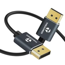 DisplayPort Cable 15FT Certified Ultra Slim & Thin 8K 4K Display Port 1.4 Cab...