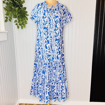 chambray summer dress Petit Bateau Baby girl's plain ruffled dress blue 3 months main image 0