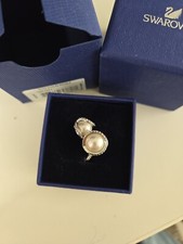 Swarovski Nude Double Pearl Ring Size 6.5