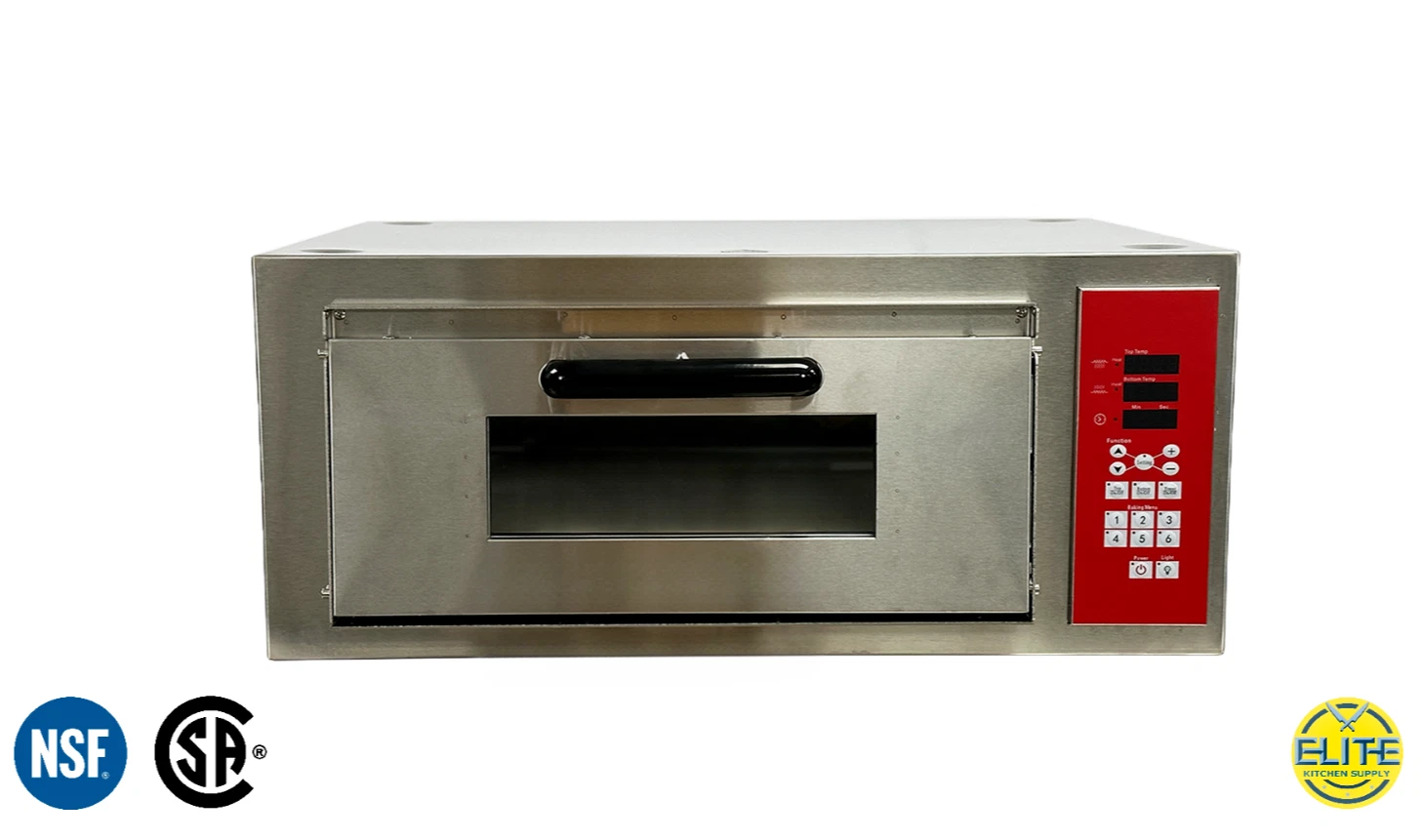 Elite Kitchen Supply ETL NSF 28" W Single Deck Countertop Electric Pizza Oven
Opens in a new window 