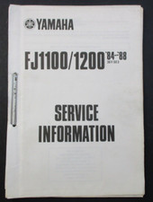 YAMAHA FJ1100 FJ1200 84-88 36Y-SE3 GENUINE DEALERS SERVICE INFORMATION MANUAL