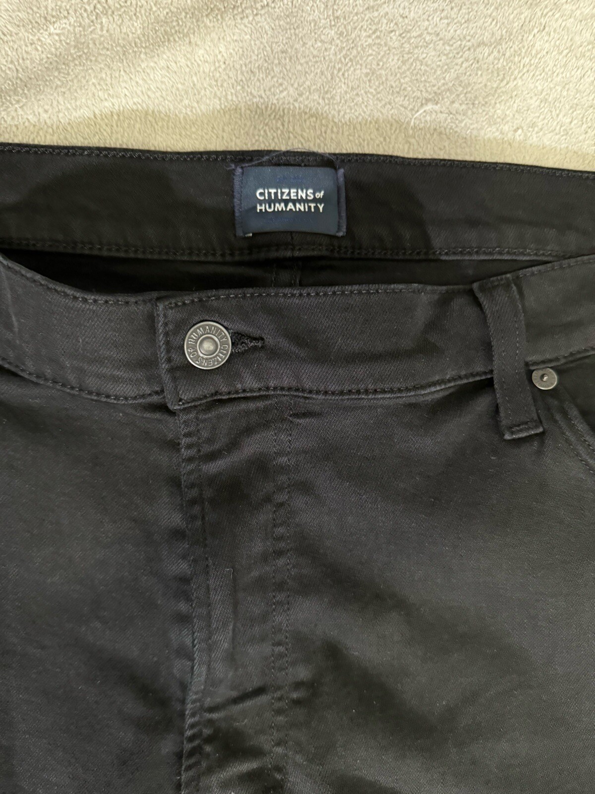 Citizens of Humanity SID Mens Black Straight Leg Cotton Jeans Size 32 Regular Fit