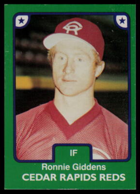 1984 TCMA Ronnie Giddens Cedar Rapids Reds