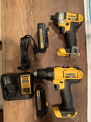 DEWALT 20V Max Cordless Drill Combo Kit, 2-Tool (DCK240C2), Drill