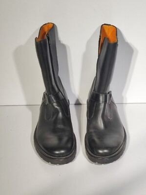ORIGINAL MONTREX SHOES BIKERSTIEFEL GR. 45 AMPHIBIEN SCHWARZ
