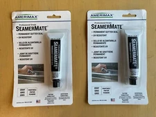 (2) Amerimax 85-127 SeamerMate Gutter Seal Professional Grade Permanent Gray, 1