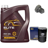 MotoröL Set 5W40 5 Liter + ÖLfilter + ÖLablassschraube FüR Seat Cordoba 1.9 Tdi
