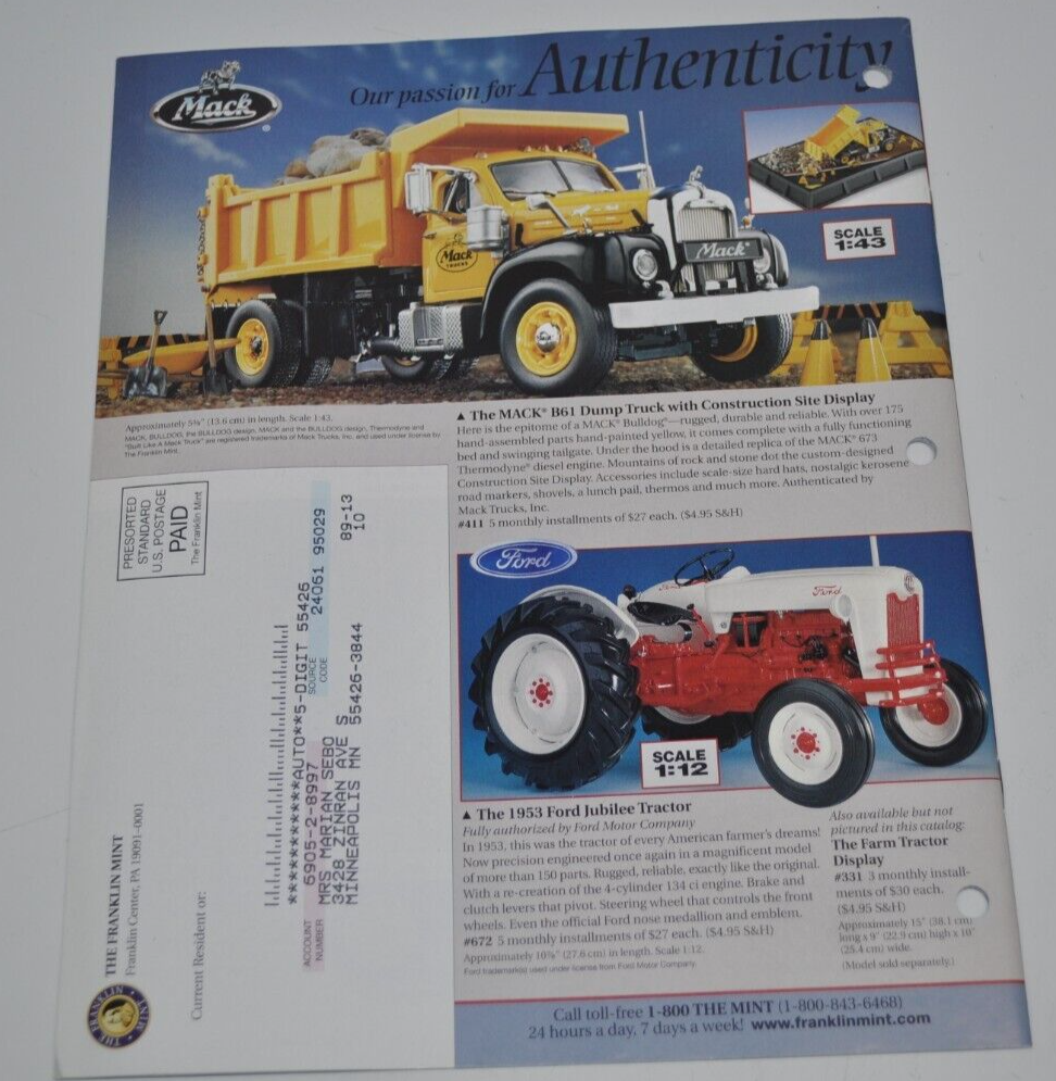 Vintage The Franklin Mint Gift Collectibles Catalog - 2001 | eBay