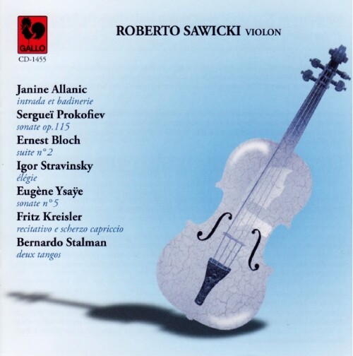 7024782 Audio Cd Roberto Sawicki: Violon Solo