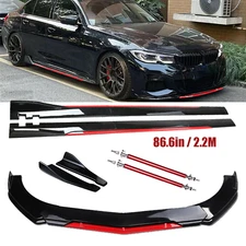 Front Bumper Lip Splitter Spoiler Side Skirt For 04-2021 Mazda 2 3 5 Body Kit