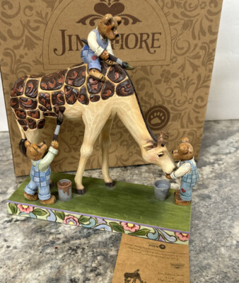 Jim Shore Boyds Bears Painting Giraffe Imagination Rules the World 4020856 MIB