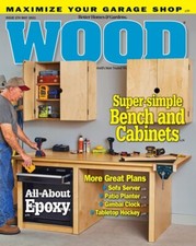 Wood Magazine May 2021 woodworking Bench and Cabinets