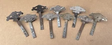 Lot of (9) Antique Cast Iron Snowbird Ice Snow Stop S&S Mfg. Co. Slatington, PA