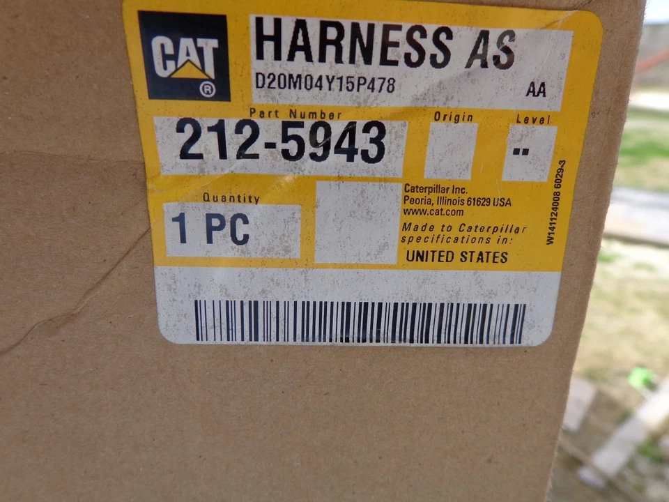 New OEM Caterpillar 212-5943 Wiring Harness, Fits Caterpillar C12 Generator Set - Image 3 of 3