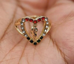 Authentic Gold Plated Saint Jude Ring / Oro Laminado San Judas Juditas Tadeo Anillo