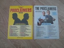 THE PROCLAIMERS - 2 different lovely colour tour flyers (MINT) last ones