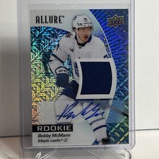 2023-24 Uppder Deck Allure Blue Line Auto Jersey Rookie Bobby McMann #51/75💥💥