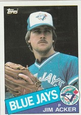 FREE SHIPPING-MINT-1985 (BLUE JAYS) Topps #101 Jim Acker