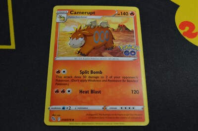 POKEMON CAMERUPT POKEMON GO 014/078 NM/Mint PACK FRESH