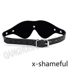 PU Leather Blindfold Eye Mask Flirt Masquerade Cosplay Couples Accessory