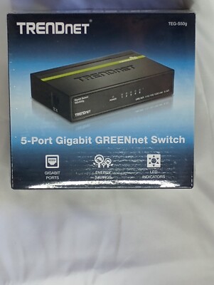 TRENDnet 5-port Gigabit GREENnet Switch Teg-S50g. Power adapter (5v DC, 1A}