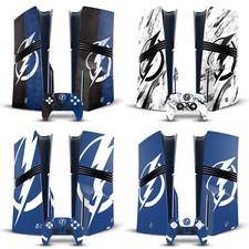 NHL TAMPA BAY LIGHTNING VINYL SKIN DECAL FOR SONY PS5 PRO DISC EDITION BUNDLE