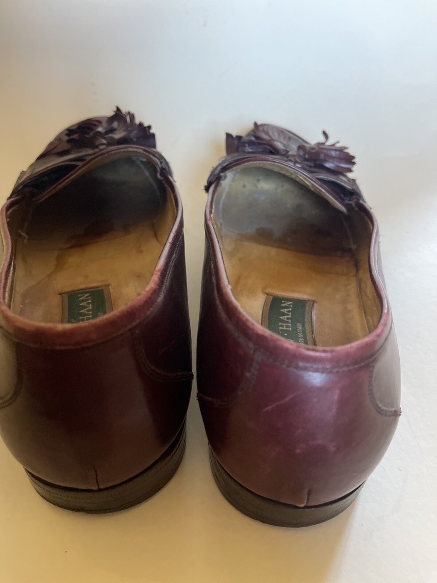 RARE Vintage Cole Haan Tassel Loafers Brown Leather 1990's sz 11