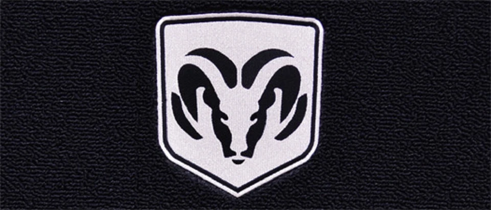 Tapetes de assoalho Cutpile ACC 1974-1993 Dodge Ramcharger Custom Rams Head In Shield 4 peças - Imagem 2 de 4