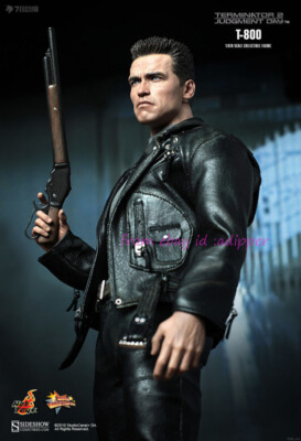 Perfect Hot Toys Mms117 1/6 T2 T800 Out Of Print Action Figure In