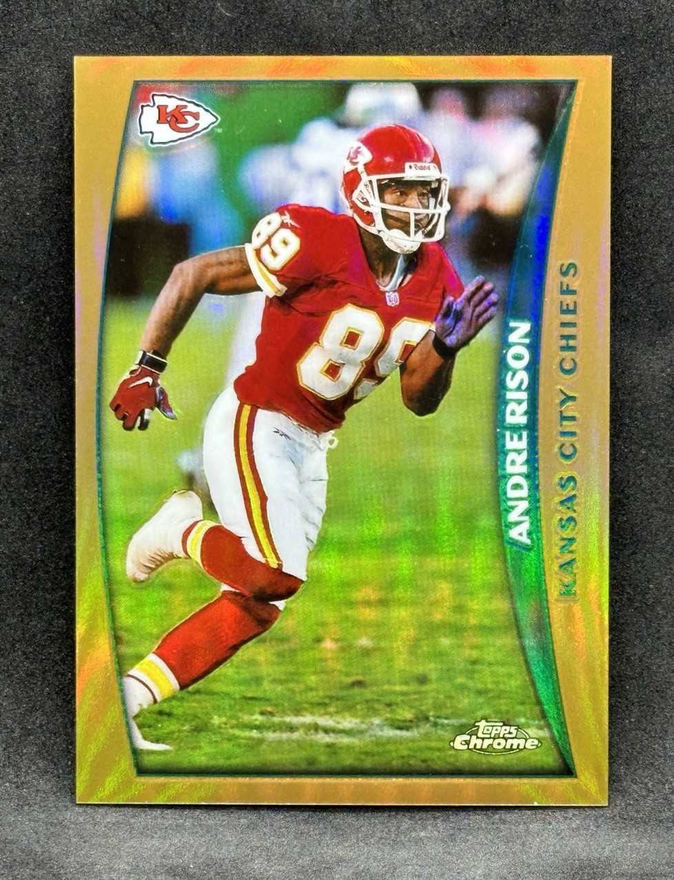 1998 Topps Chrome Andre Rison Refractor #123 Kansas City Chiefs