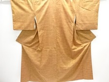 7639792: JAPANESE KIMONO / TSUMUGI / WOVEN GRID