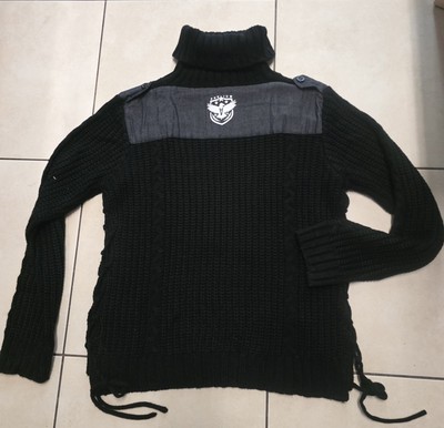Stickpullover  Mit Schnürung Black Premium