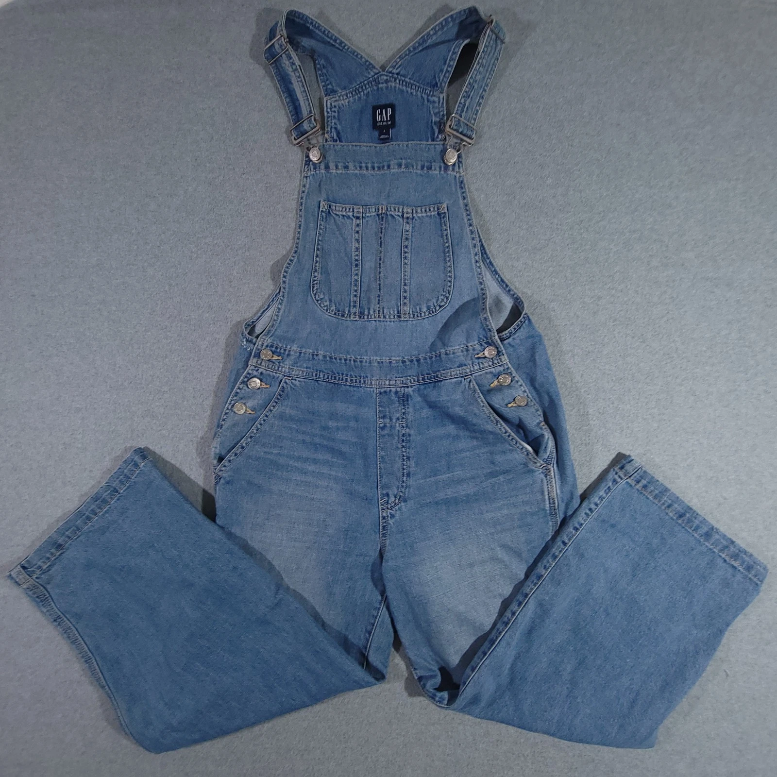 Y2K Gap Carpenter Overalls Womens S Blue Bib Denim Wide Baggy Farm Loose Utility
Opens in a new wind