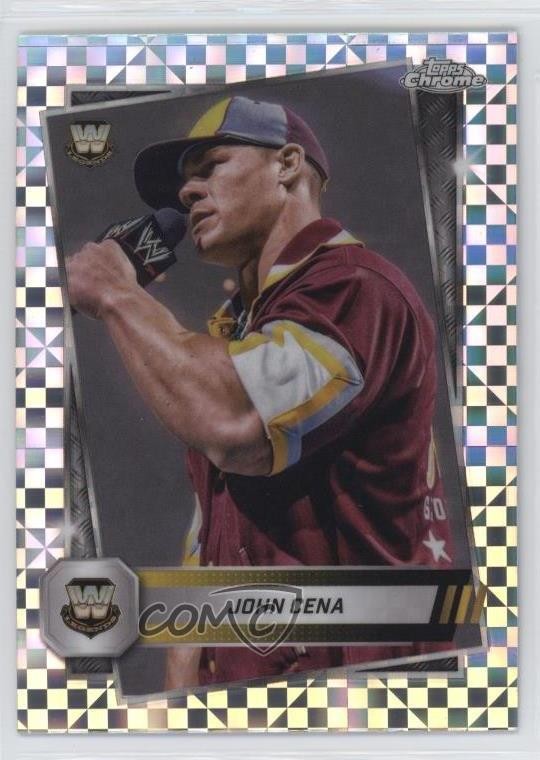 2025 Topps Chrome WWE X-Fractor John Cena #16 1h60
