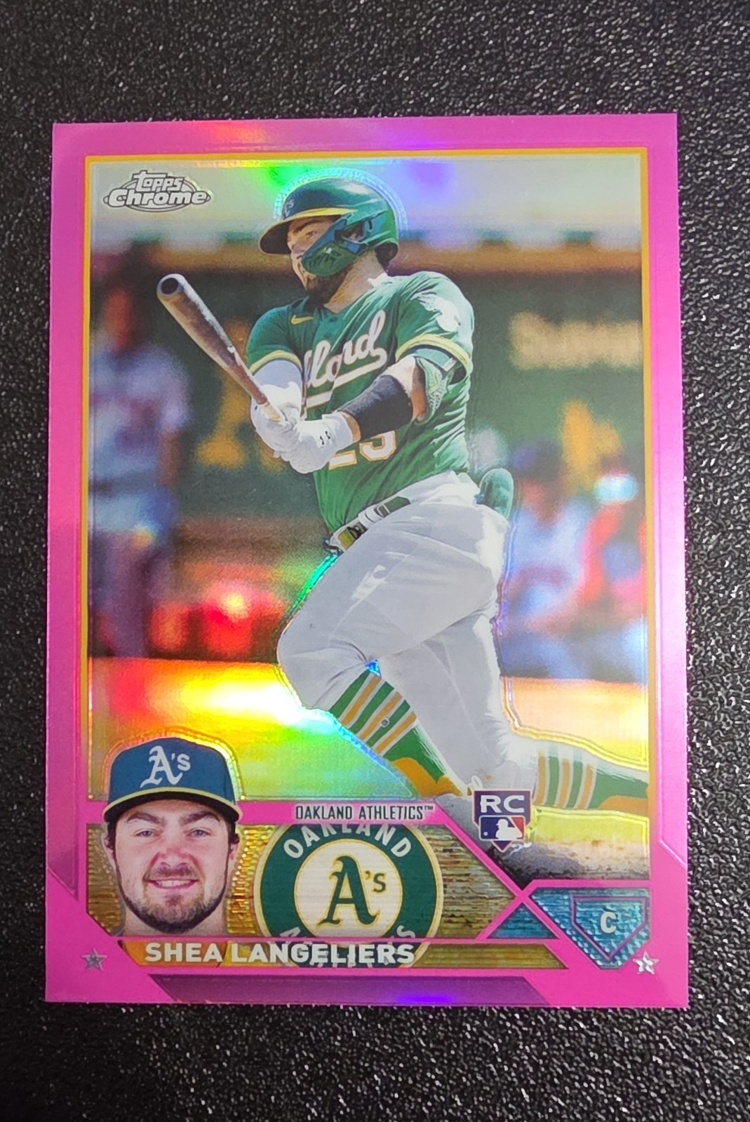 2023 Topps Chrome - Shea Langeliers #175 Pink Refractor (RC)