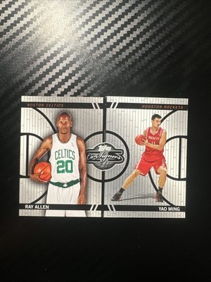 2008 Topps Co-Signers Ray Allen/Yao Ming #CF-22 /899 Rockets, Celtics (F5)