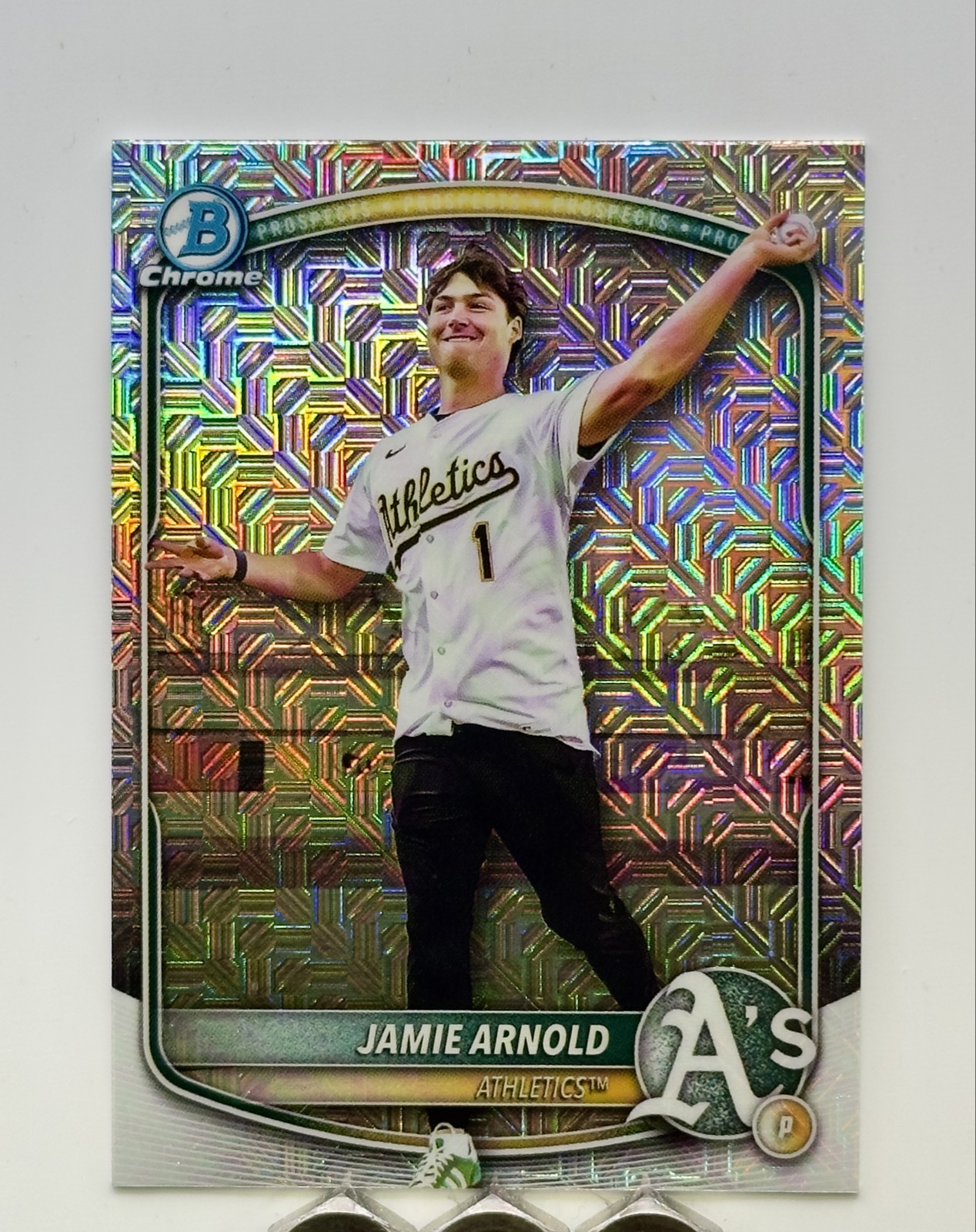 2025 Bowman Draft - Image Variation Jamie Arnold #BDC-30 Mojo Refractor (RC)
