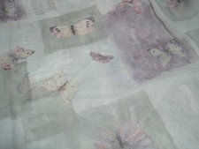    Butterfly Garden Fabric Shower Curtain SHEER